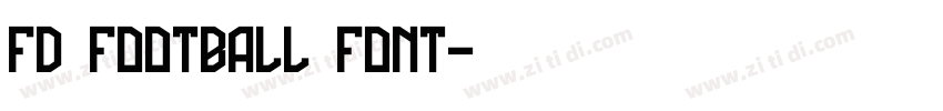 FD Football Font字体转换